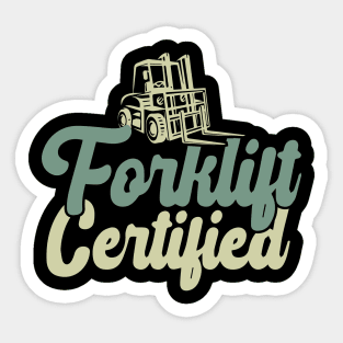 Forklift Certified Sticker